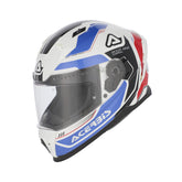 Casco Integrale Moto Acerbis X-WAY Bianco - Blu - Rosso omologato ECE 22-06
